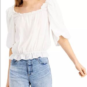 •NWT• INC Squareneck Peasant Blouse Top